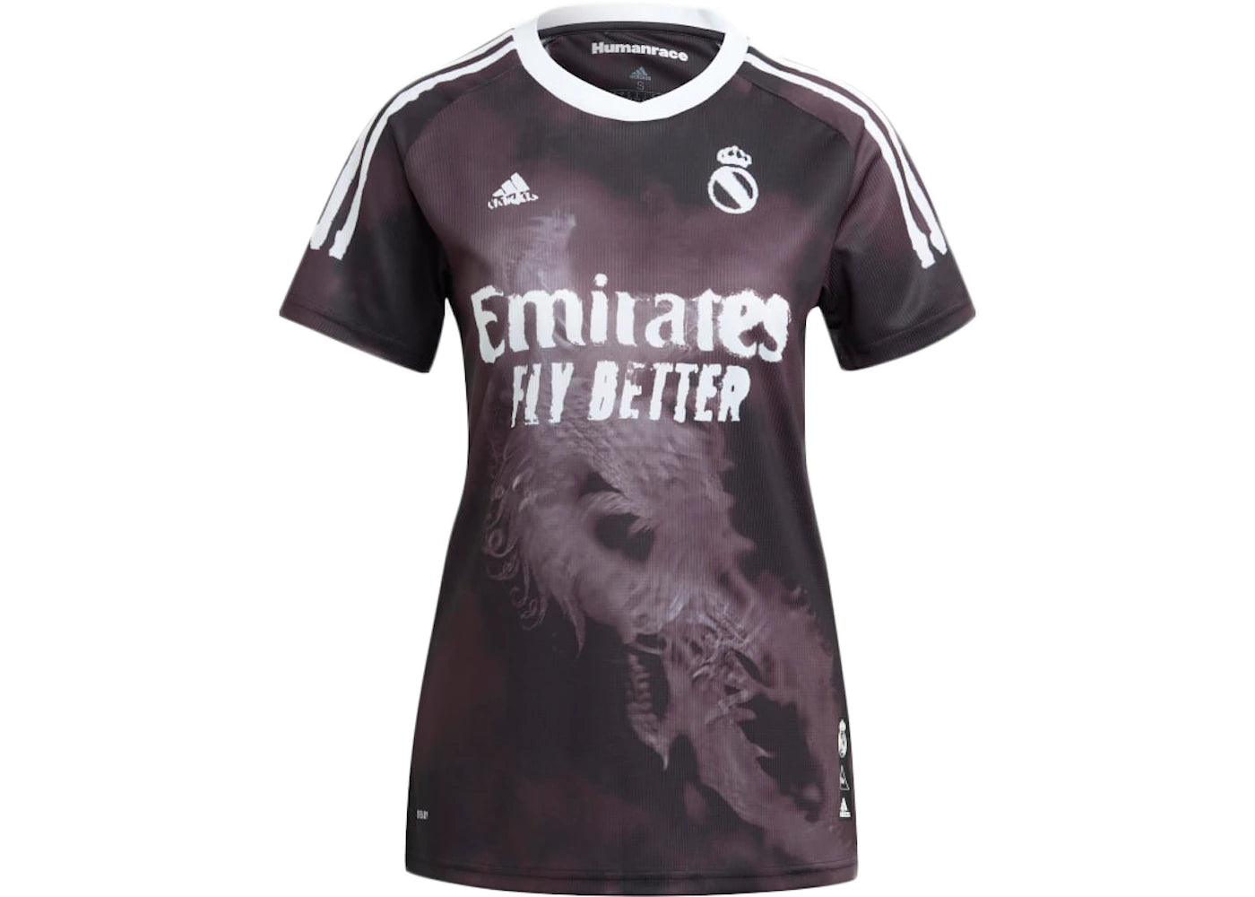 adidas Real Madrid Human Race Womens Jersey Black/White