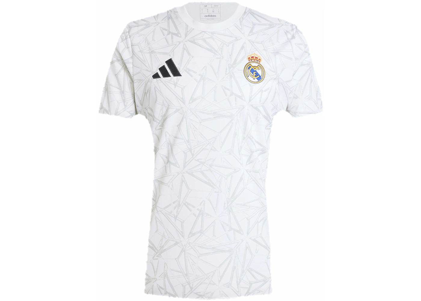 adidas Real Madrid Pre-Match Jersey White/Clear Grey