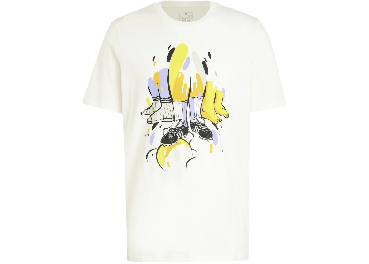 adidas Real Madrid Seasonal Graphic T-Shirt Off White