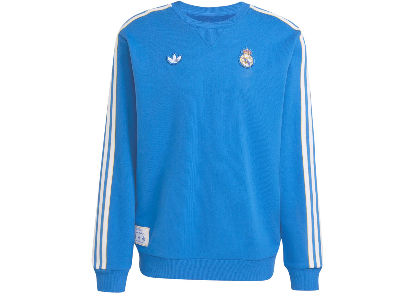 adidas Real Madrid Terrace Icons Sweatshirt Blue Bird White