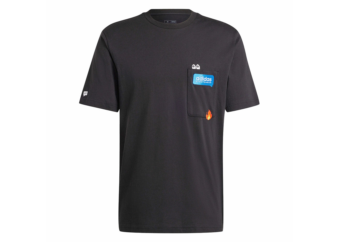 adidas Remoji Pocket Graphic Tee Black