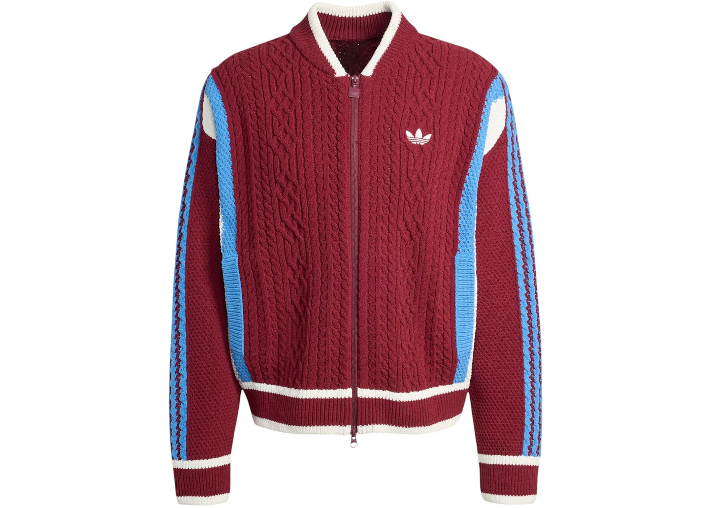 adidas Retro Remix Cardigan Shadow Red Off White Ash Blue