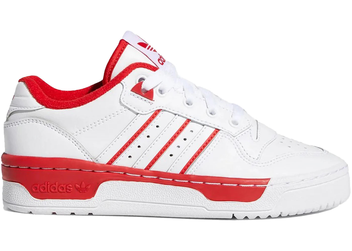 adidas Rivalry Low Cloud White Scarlet (GS)