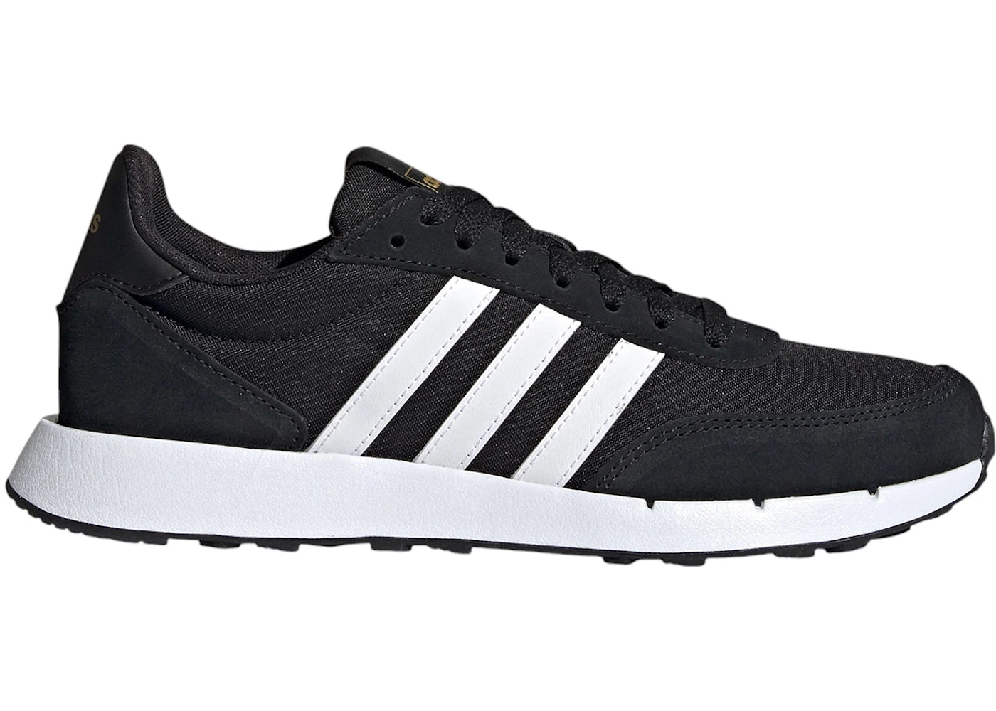 adidas Run 60s 2.0 Core Black Cloud White Gold Metallic (Women's)