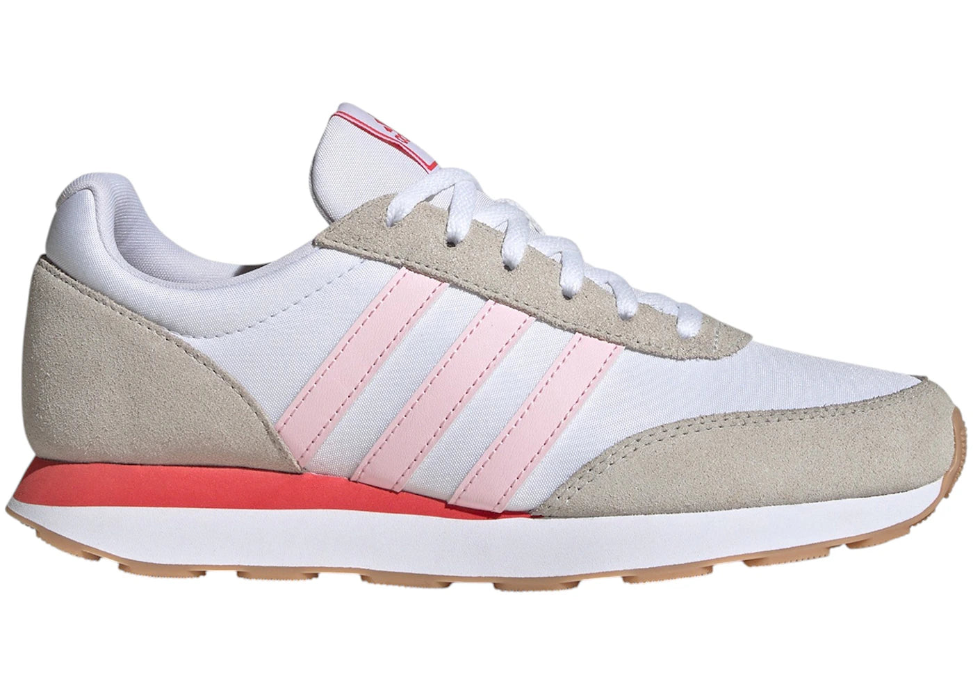 adidas Run 60s 3.0 Cloud White Clear Pink Grey One (Women's)