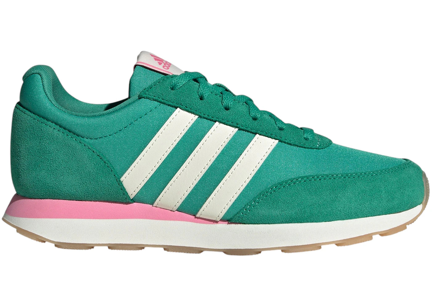 adidas Run 60s 3.0 Semi Court Green Off White Bliss Pink (Women's)