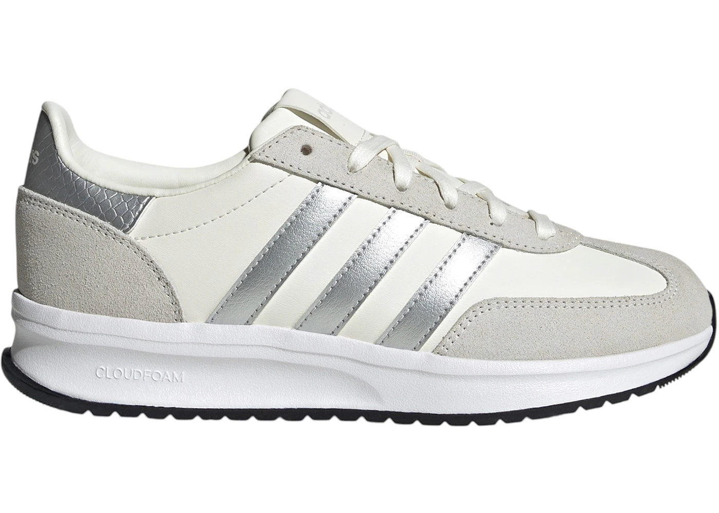 adidas Run 70s 2.0 White Silver Metallic Off White (Women's)