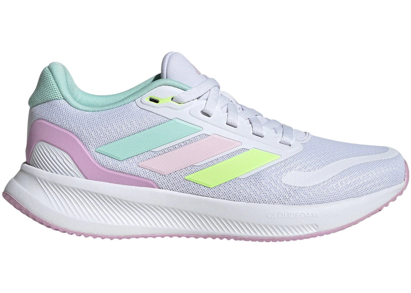 adidas Runfalcon 5 Cloud White Clear Mint Clear Pink (GS)