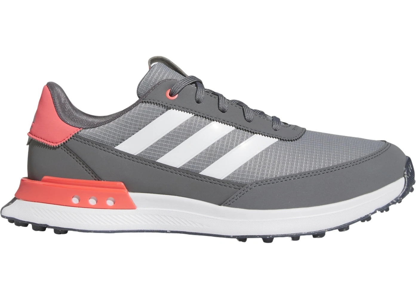 adidas S2G Spikeless 24 Wide Golf Grey Cloud White Preloved Scarlet