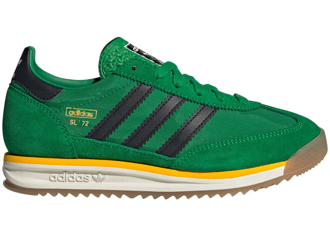 adidas SL 72 RS Green Core Black Crew Yellow (GS)