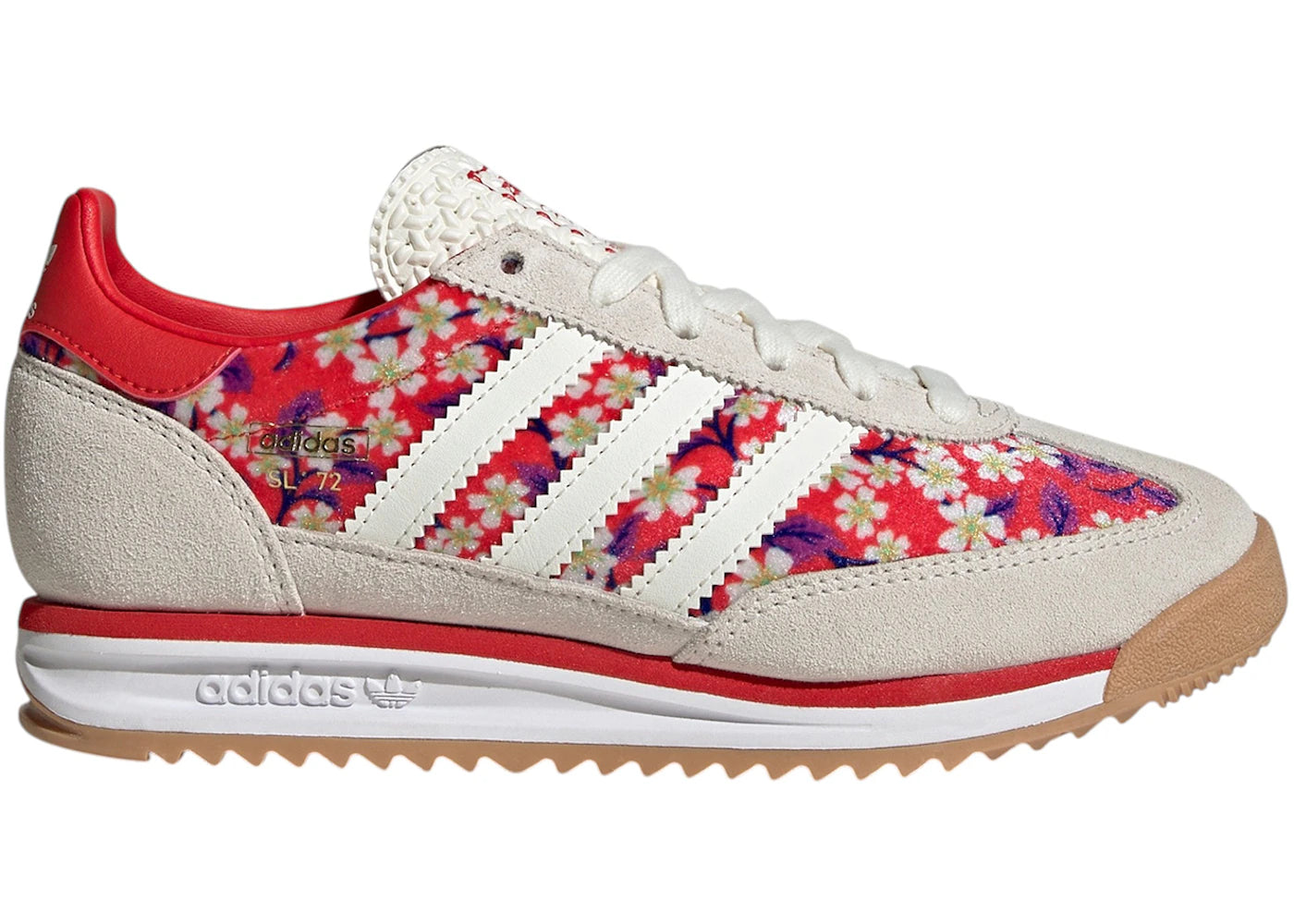 adidas SL 72 RS Liberty London Floral Off White Red (GS)