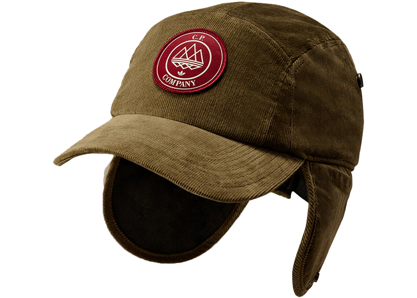 adidas SPZL x C.P. Company Corduroy Settend Earflap Cap Beech/Green