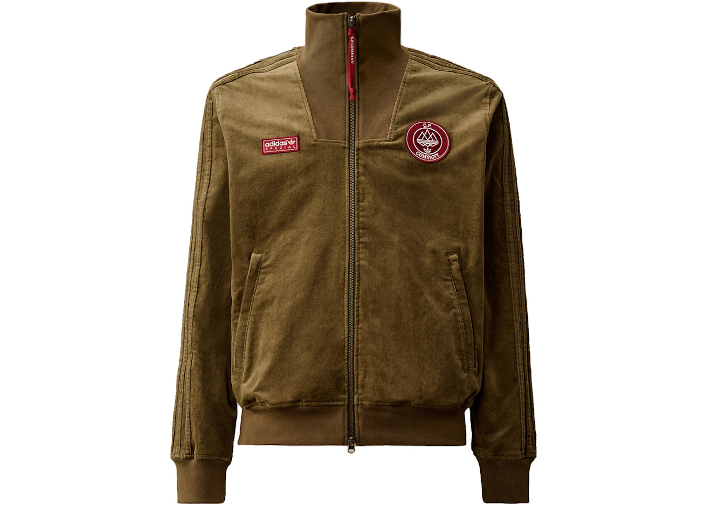 adidas SPZL x C.P. Company Corduroy Settend Track Sweatshirt Beech/Green