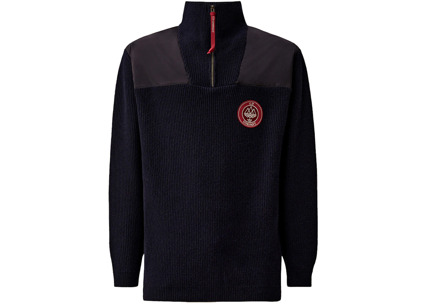 adidas SPZL x C.P. Company Lambswool GRS Half Zip Sweatshirt Total Eclipse/Blue