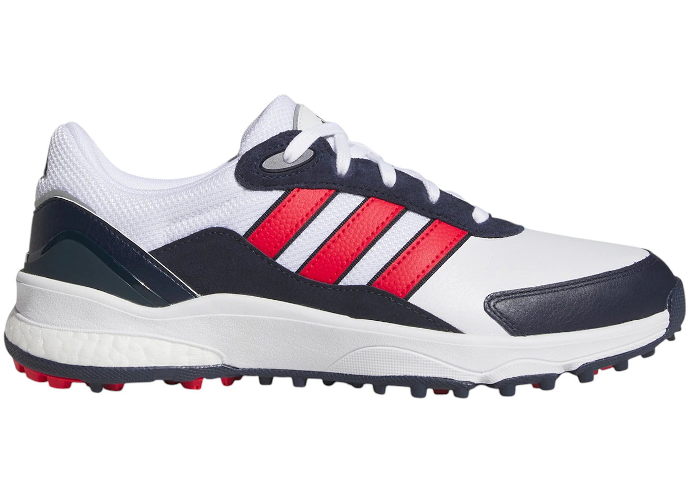 adidas SW5540 Spikeless Golf Cloud White Pure Ruby Collegiate Navy