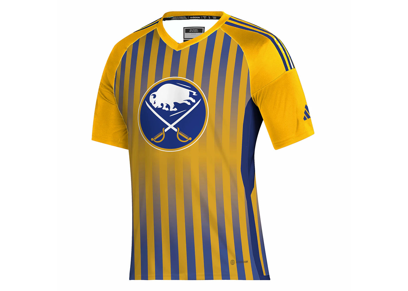 adidas Sabres Hockey Tee Team Colleg Gold/Royal Blue/Multi