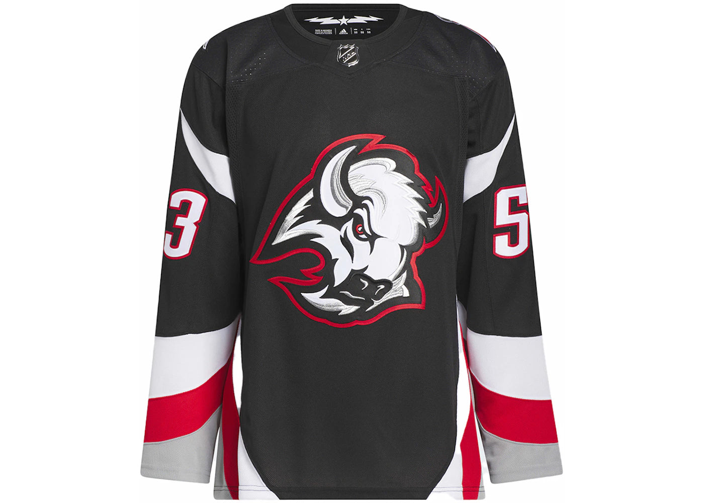 adidas Sabres Skinner Third Authentic Jersey Black