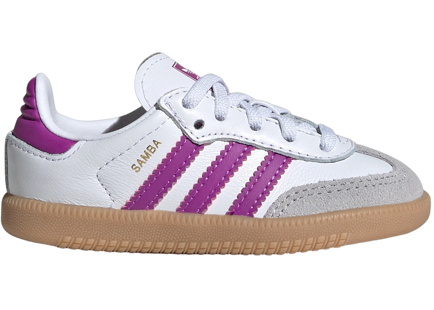 adidas Samba OG Cloud White Purple Burst Gum (TD)