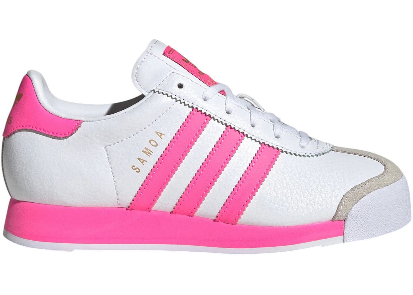 adidas Samoa White Lucid Pink (GS)