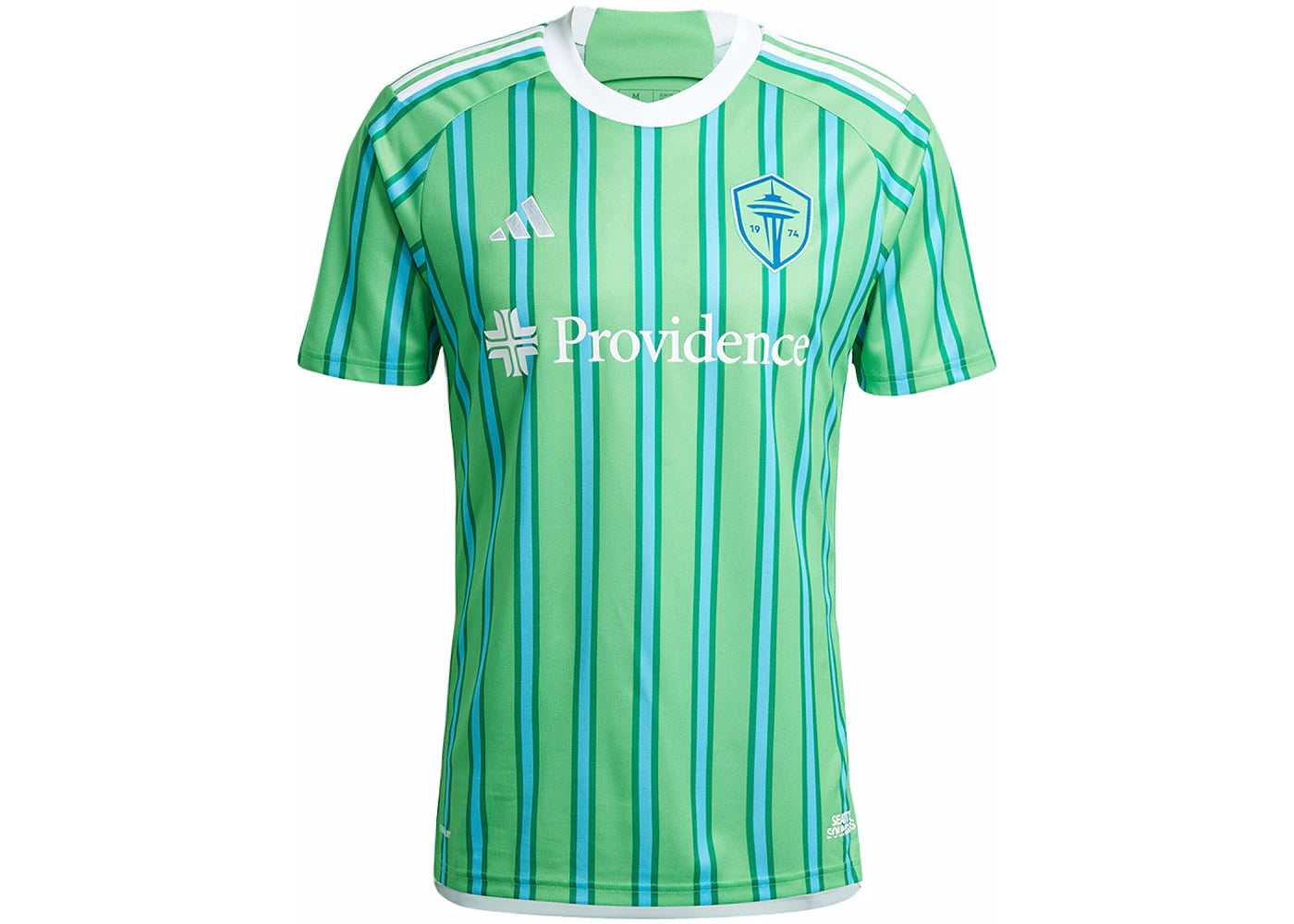 adidas Seattle Sounders FC 24/25 Home Jersey Semi Solar Lime/Semi Blue Burst