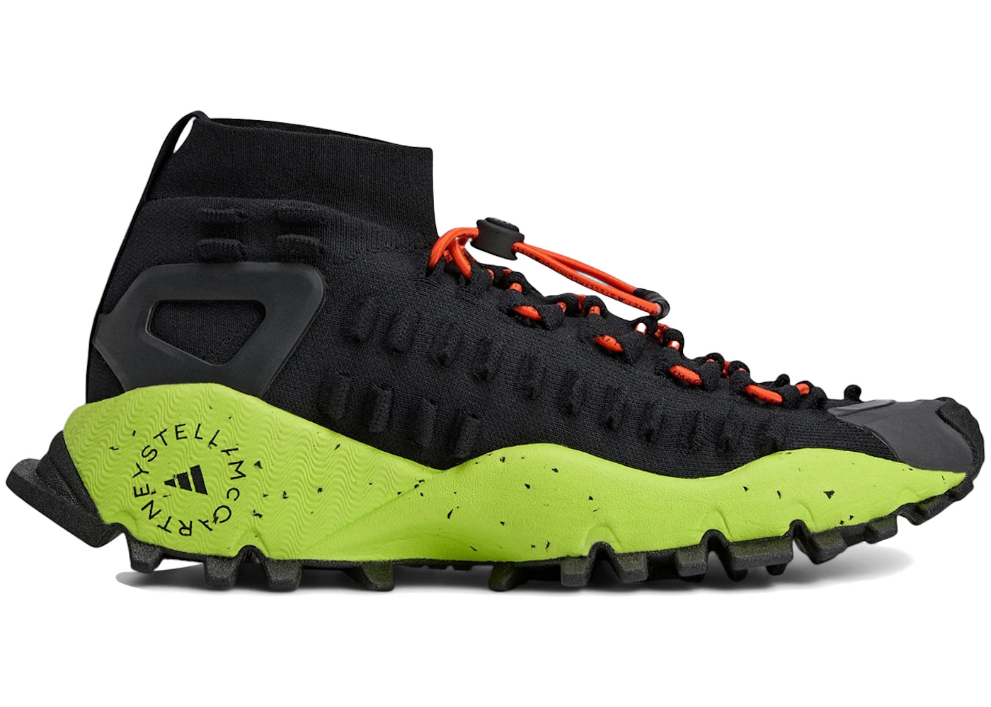 adidas Seeulater by Stella McCartney Core Black Solar Green Active Orange