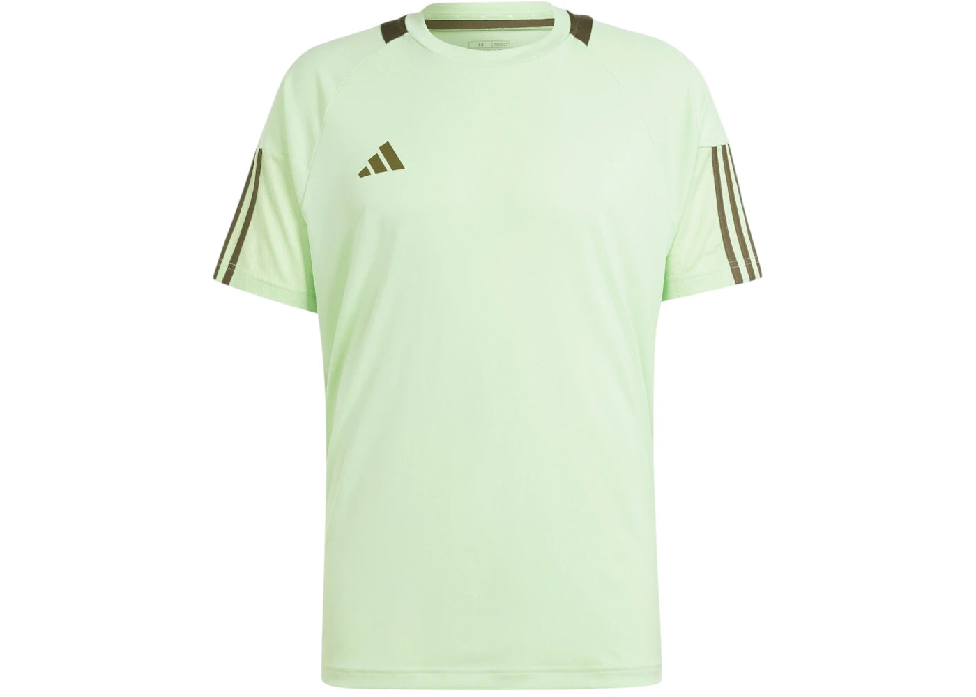 adidas Sereno Aeroready 3-Stripes T-Shirt Semi Green Spark/White