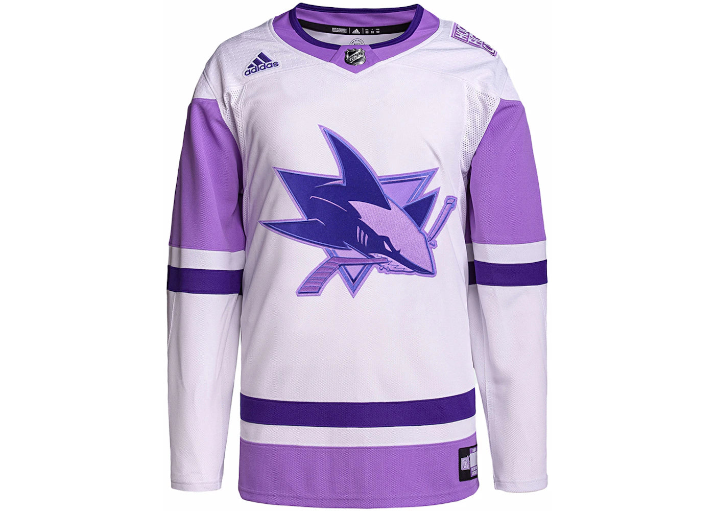 adidas Sharks Burns Aeroready Hockey Jersey White