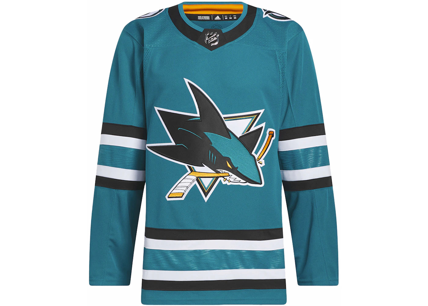 adidas Sharks Home Authentic Jersey Turquoise Blue