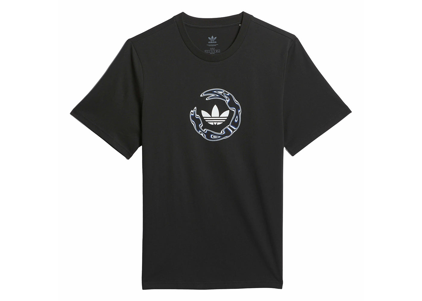 adidas Skateboarding Wide Angle Tee Black/Royal Blue