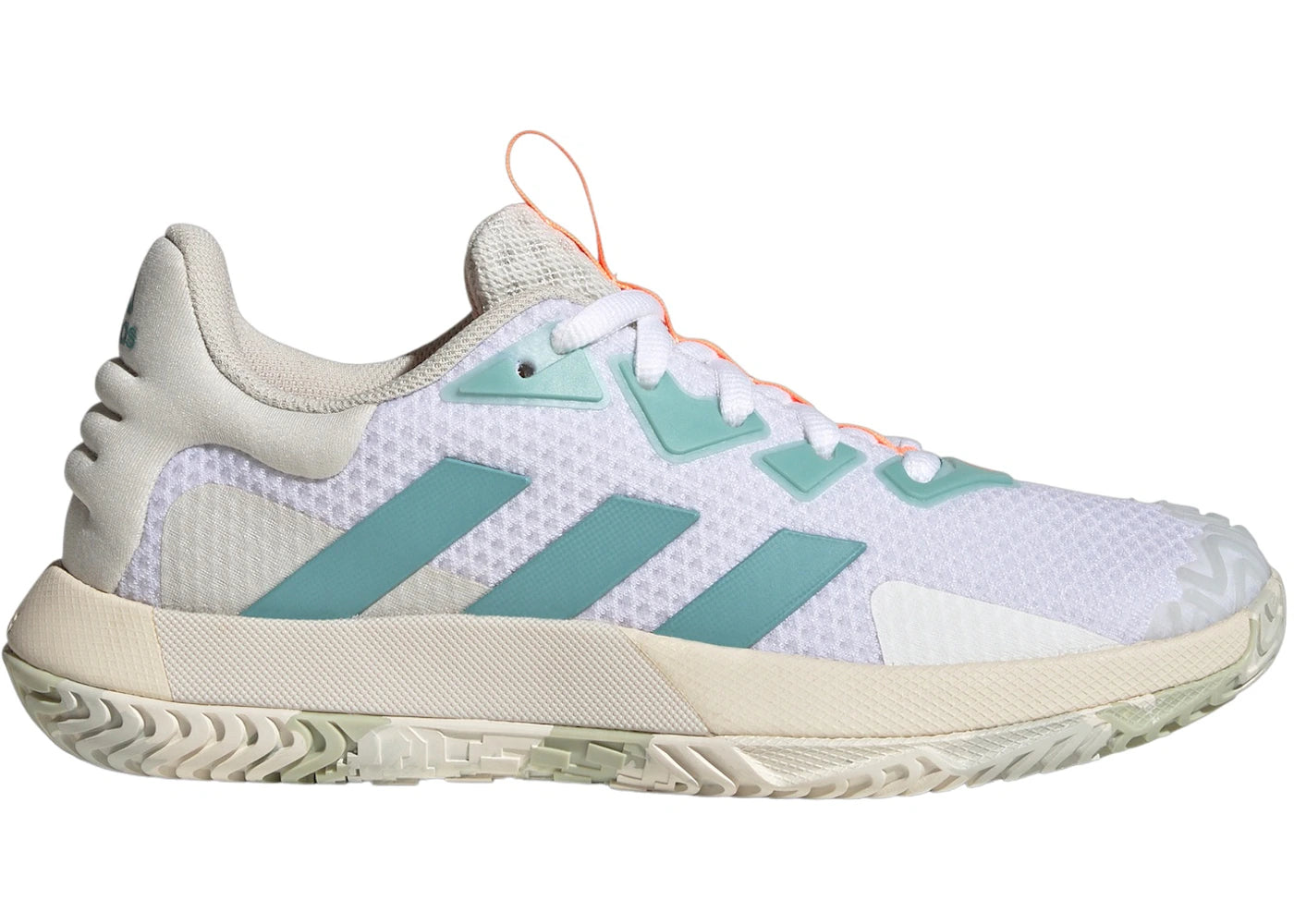 adidas Solematch Control Cloud White Mint Ton Orbit Grey (Women's)