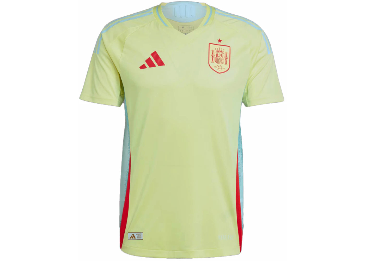 adidas Spain 2024 Away Authentic Jersey Pulse Yellow/Halo Mint
