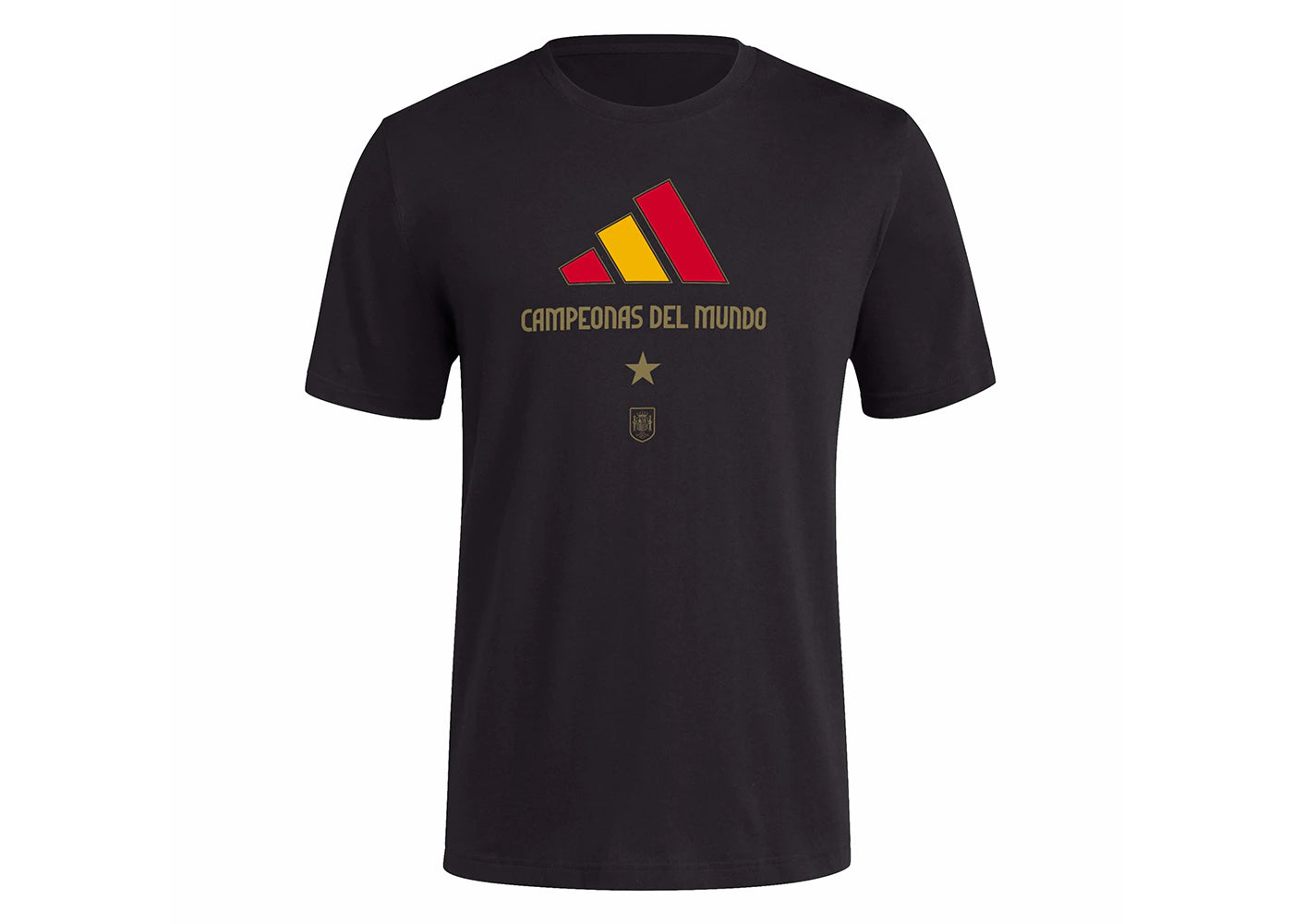 adidas Spain WWC 2023 Winners Tee Black/Soccr-Seu-Snx