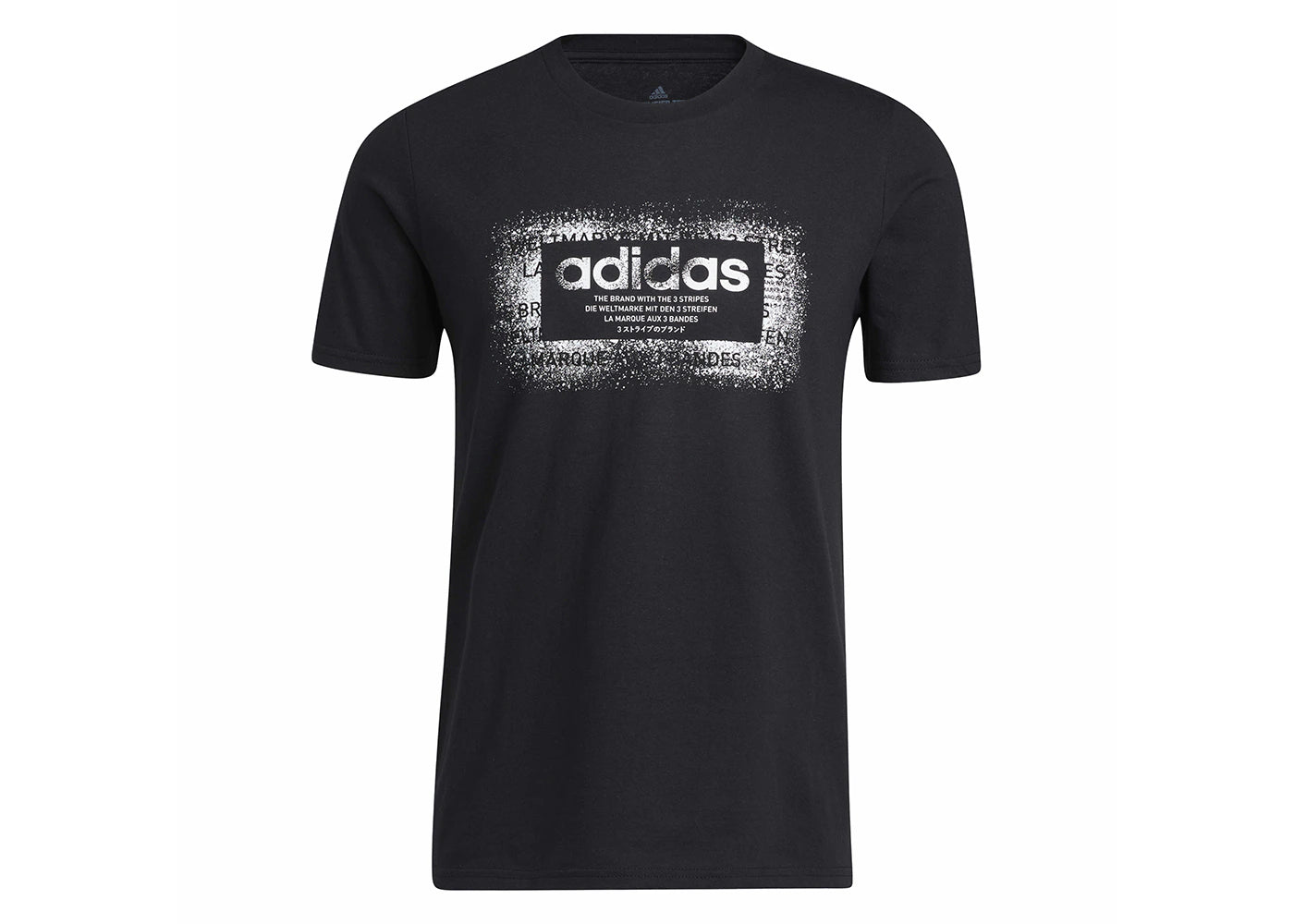 adidas Spray Box Graphic Tee Black/White