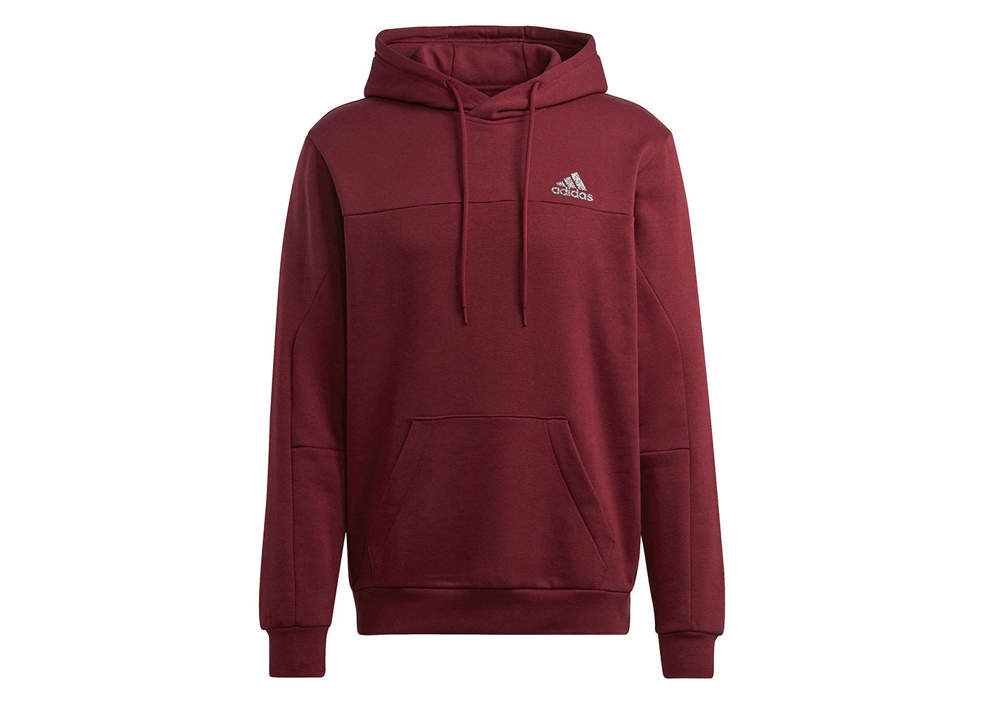 adidas Stadium Fleece Badge Of Sport Hoodie Shadow Red
