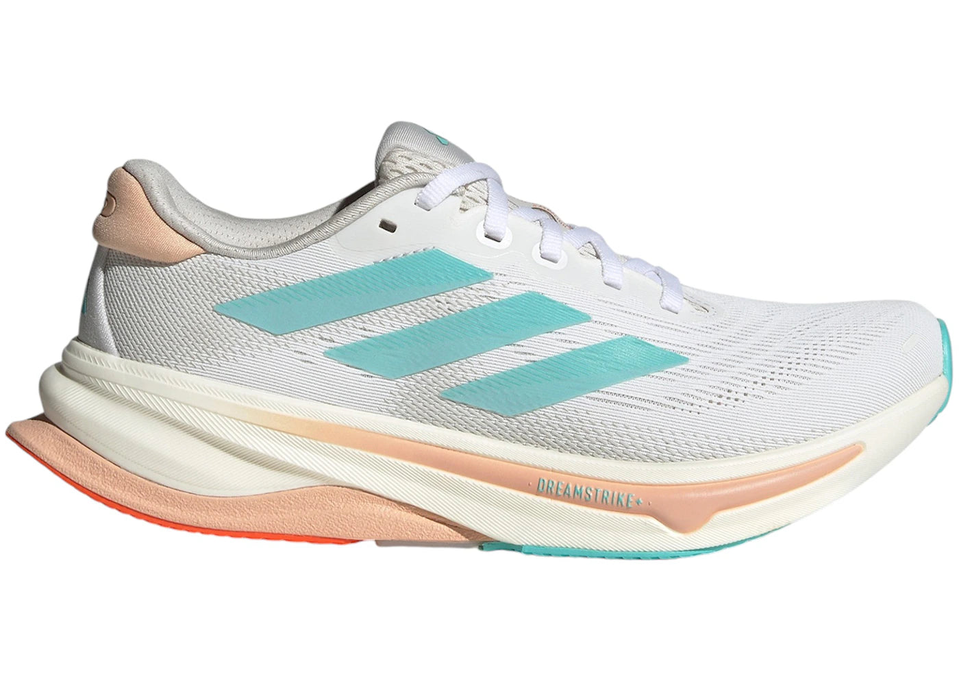 adidas Supernova Solution 2.0 Cloud White Flash Aqua Powder Coral (Women's)