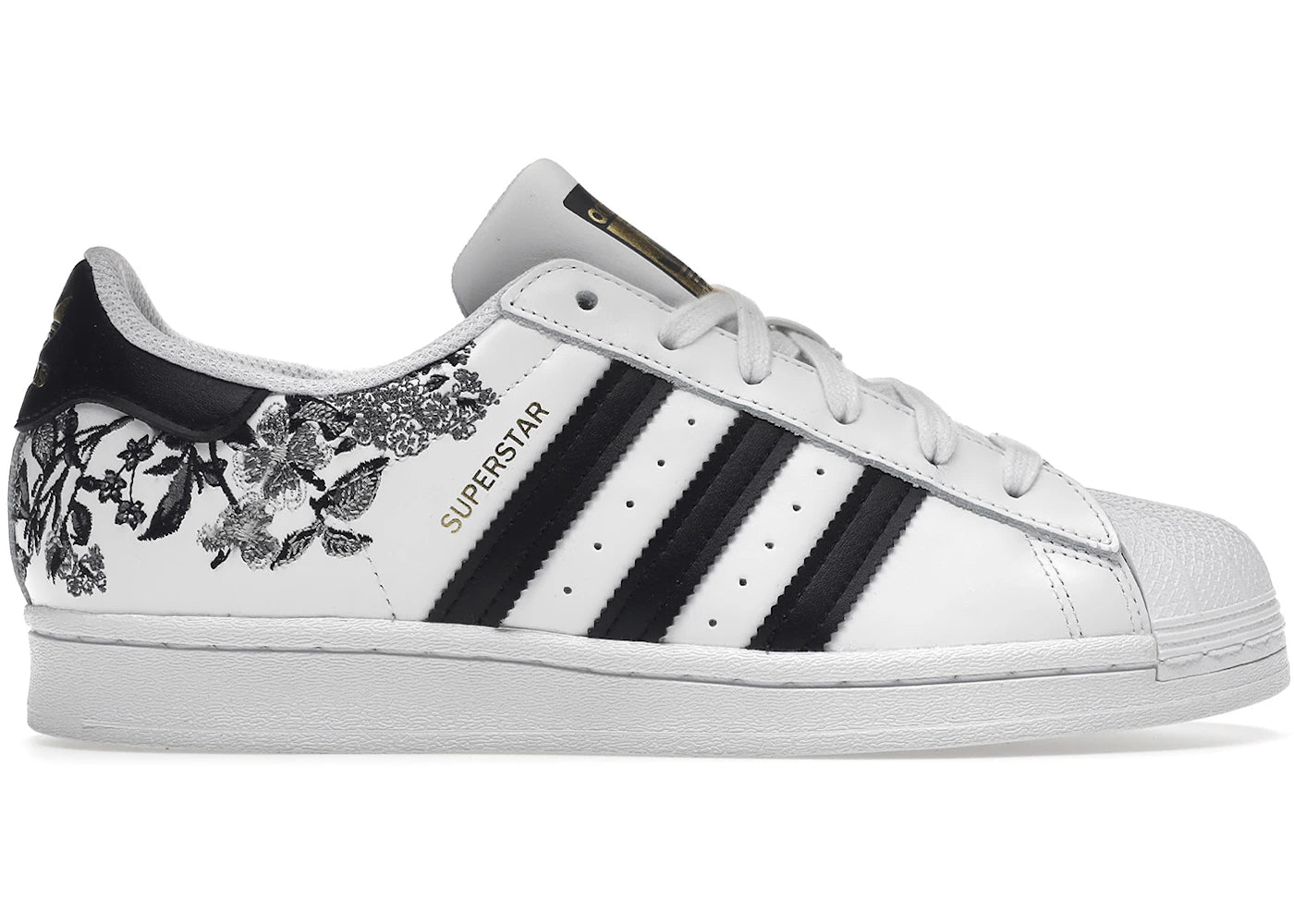 adidas Superstar Black Floral (Women's)