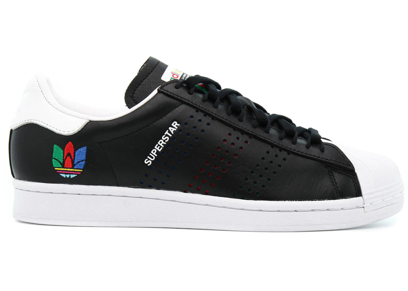 adidas Superstar Colorful Trefoil Core Black