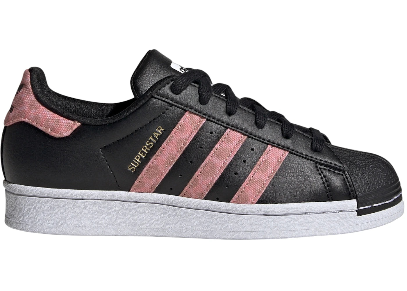 adidas Superstar Core Black Gold Metallic (GS)