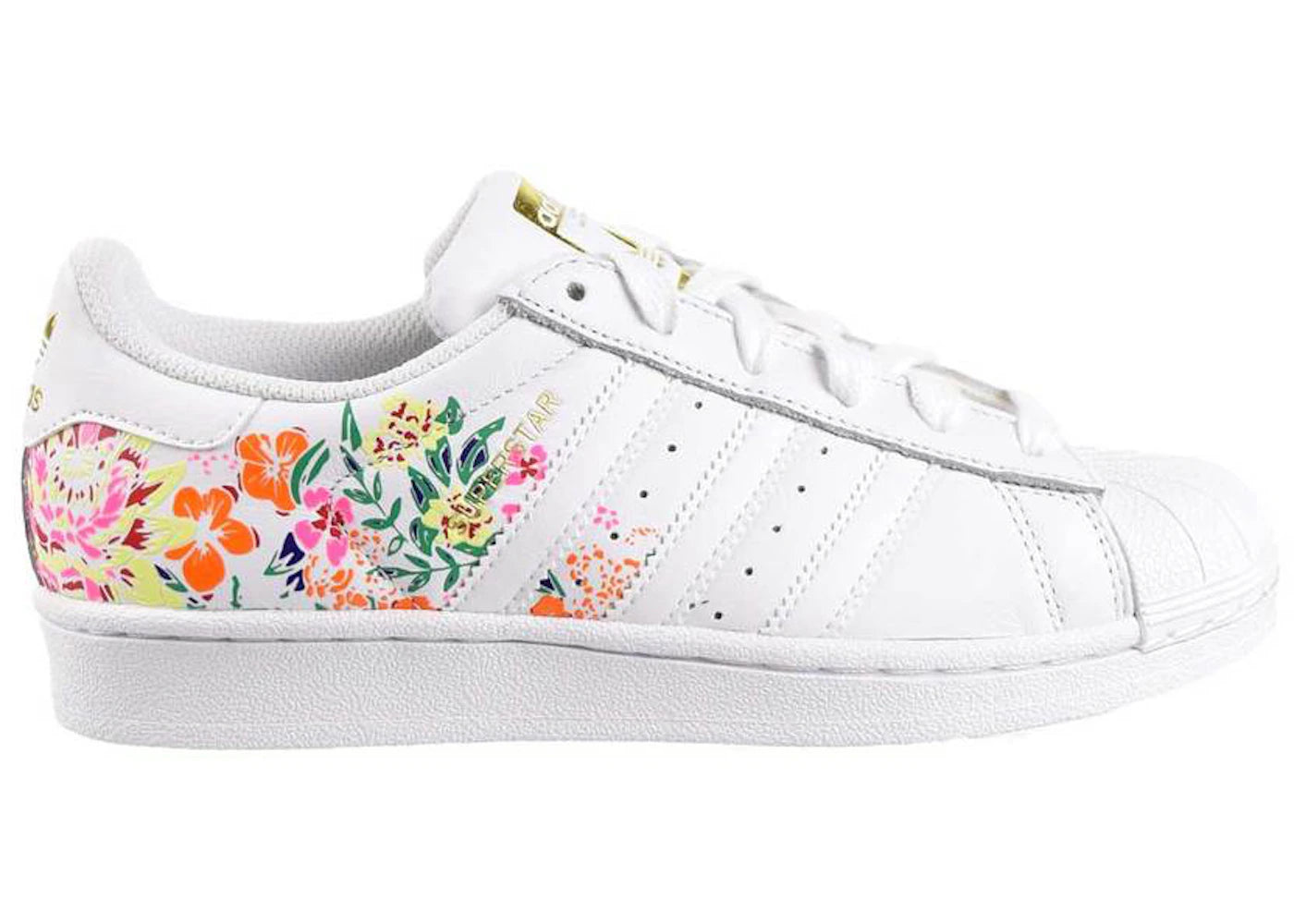 adidas Superstar Floral Gold Metallic (Women's)