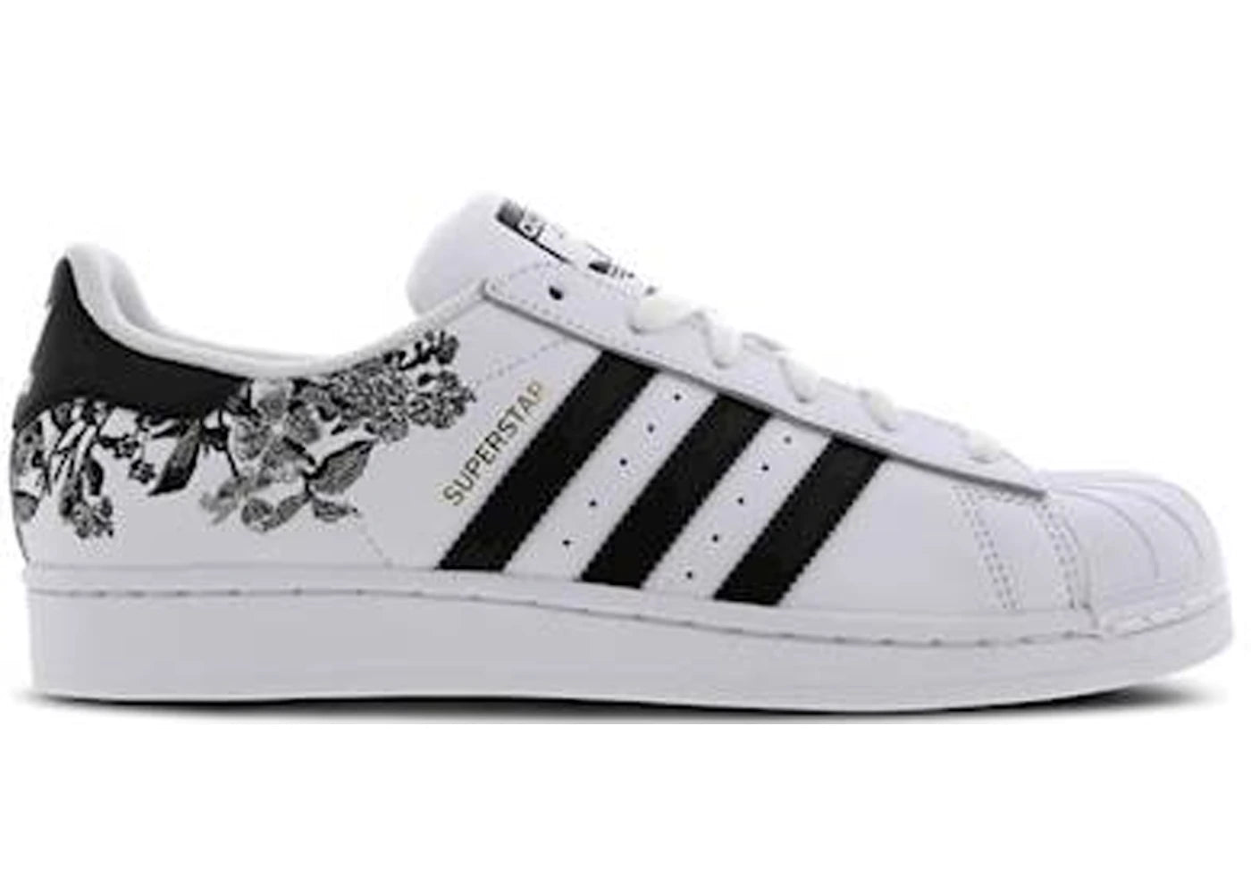 adidas Superstar Flower Embroidery White Black (Women's)