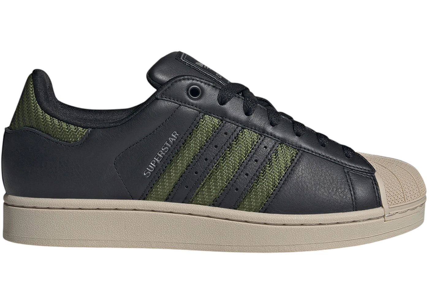 adidas Superstar II Black Tech Olive