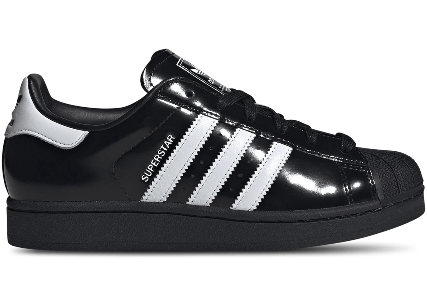 adidas Superstar II Black White Patent (Women's)