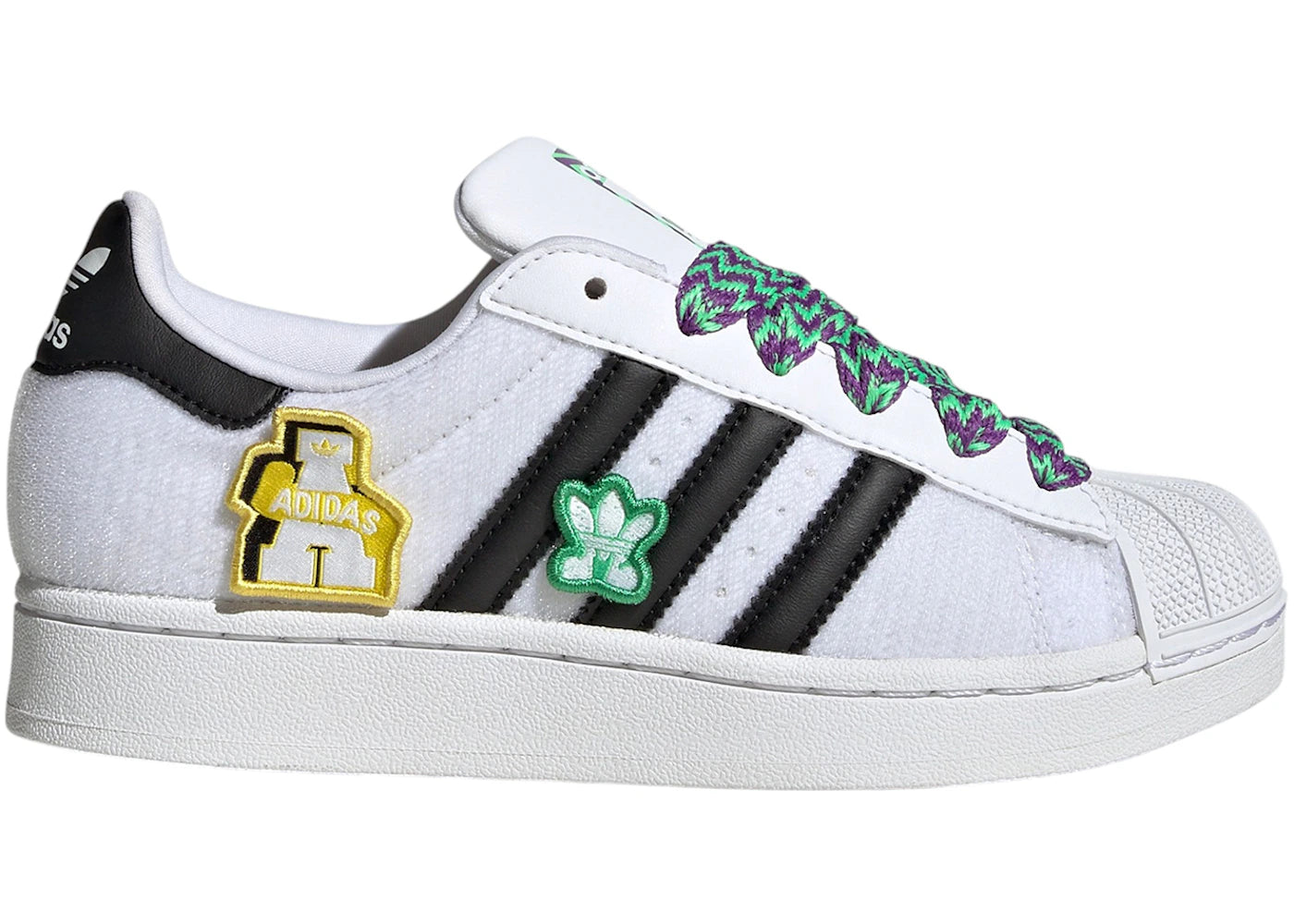 adidas Superstar II Cloud White Core Black Gold Metallic (GS)