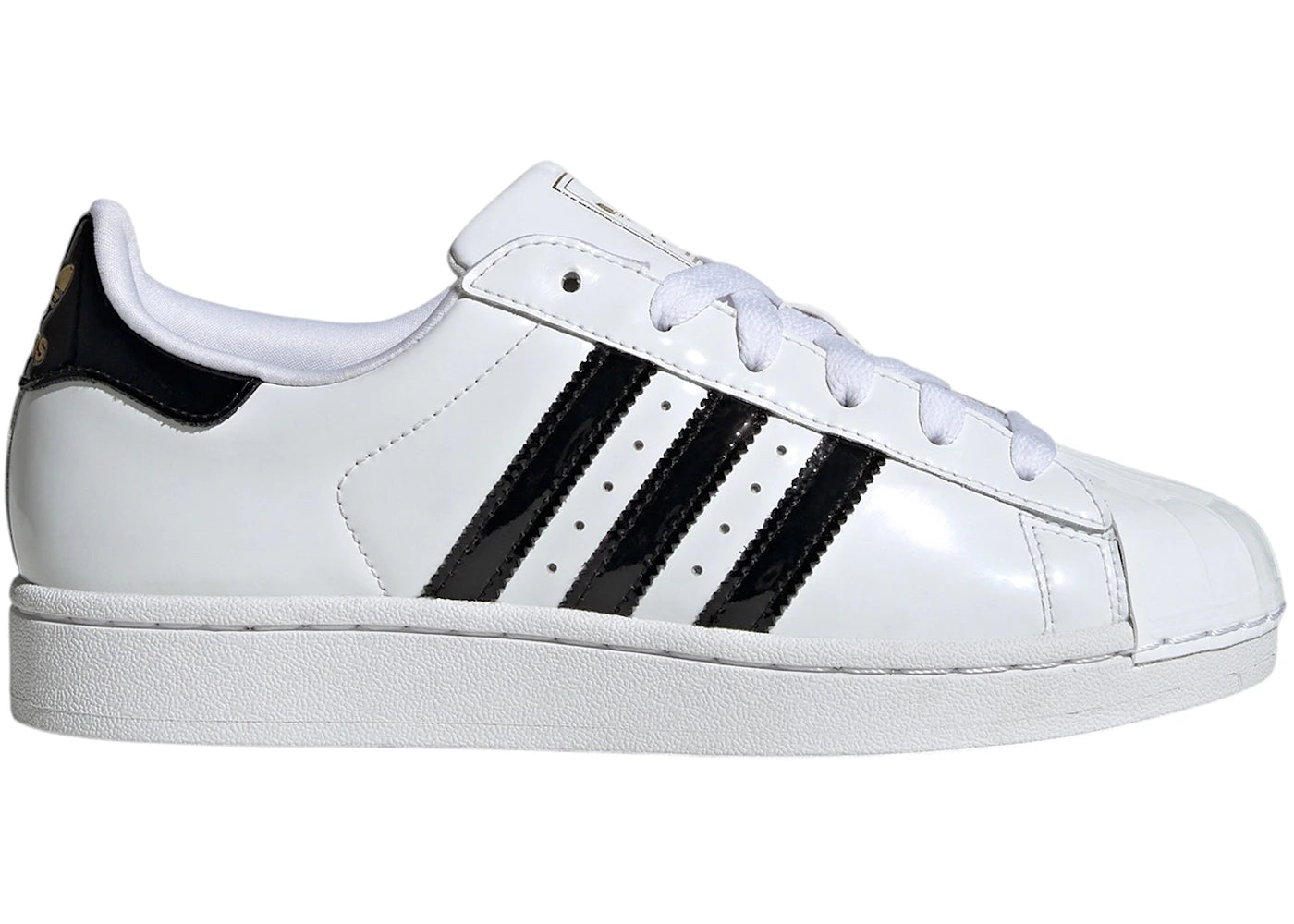 adidas Superstar II Cloud White Core Black Gold Metallic (Women's)