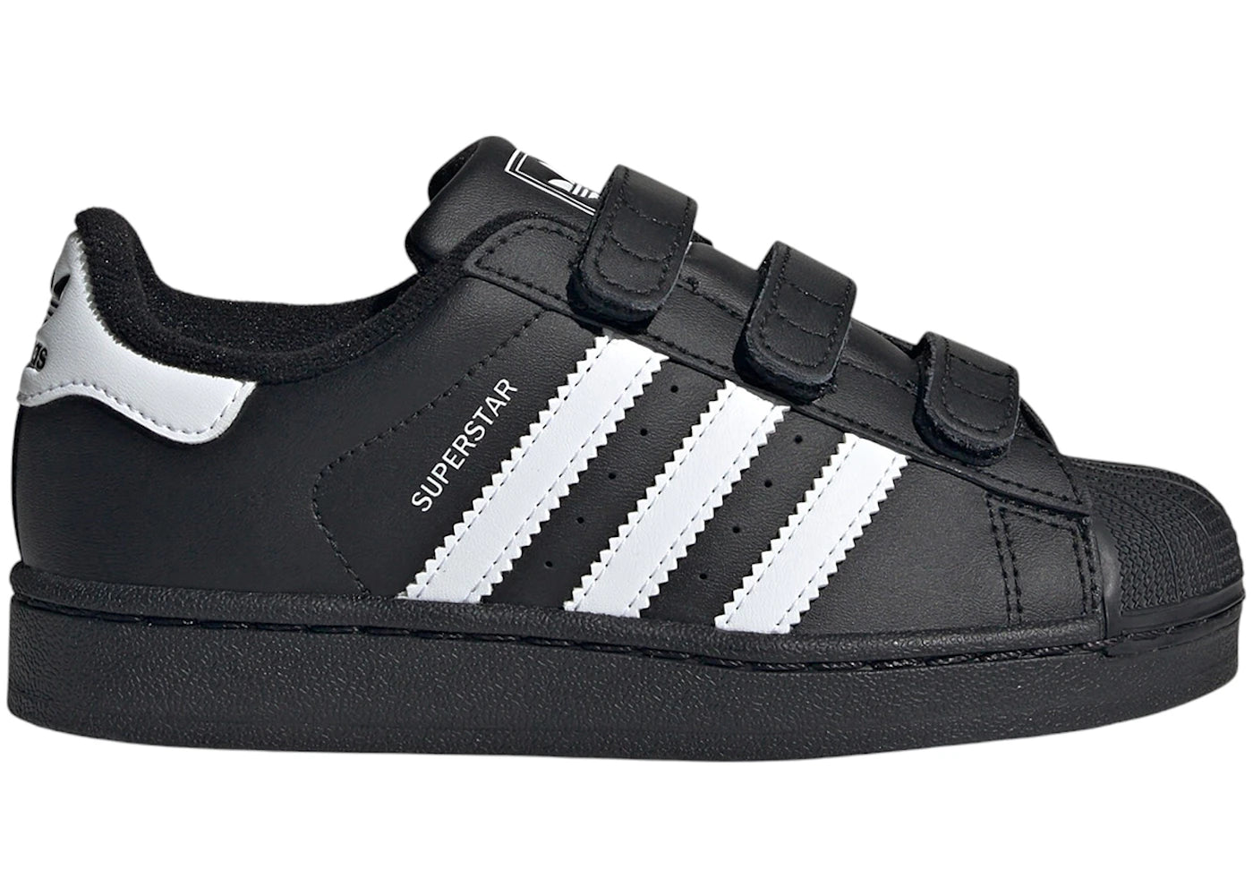 adidas Superstar II Comfort Closure Core Black Cloud White (PS)