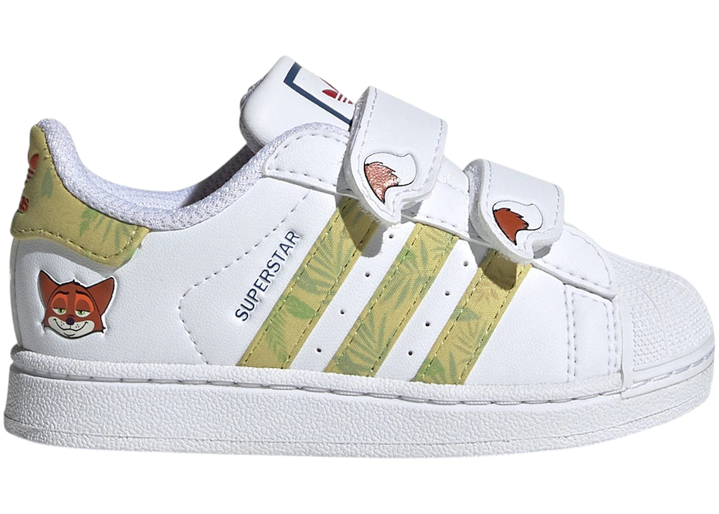adidas Superstar II Comfort Closure Disney Cloud White Green Linen Green (TD)