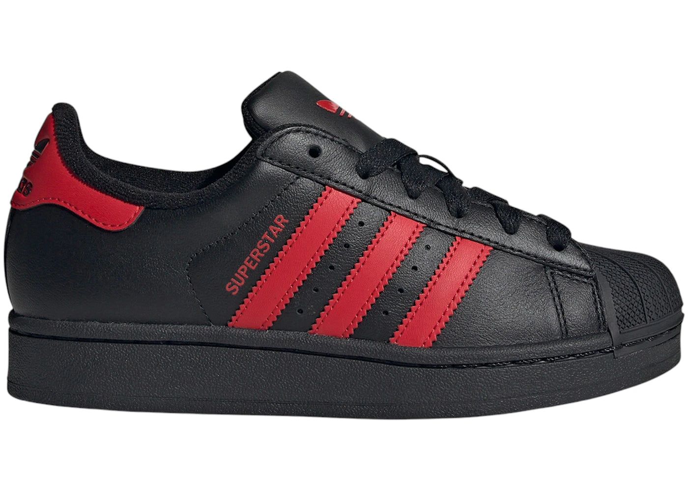 adidas Superstar II Core Black Better Scarlet (GS)