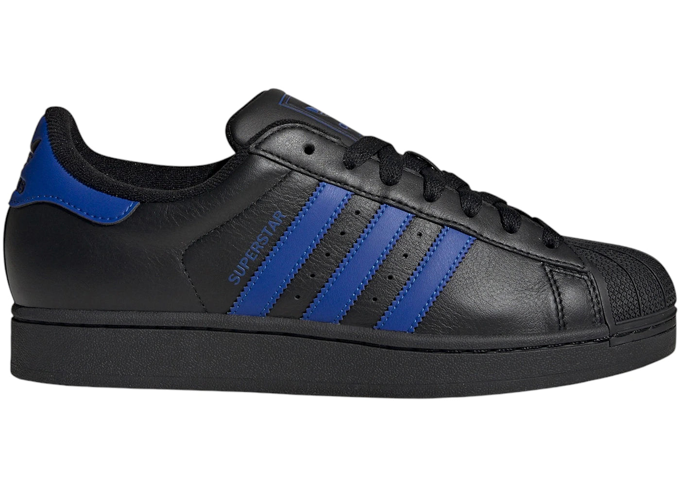 adidas Superstar II Core Black Blue Cloud White