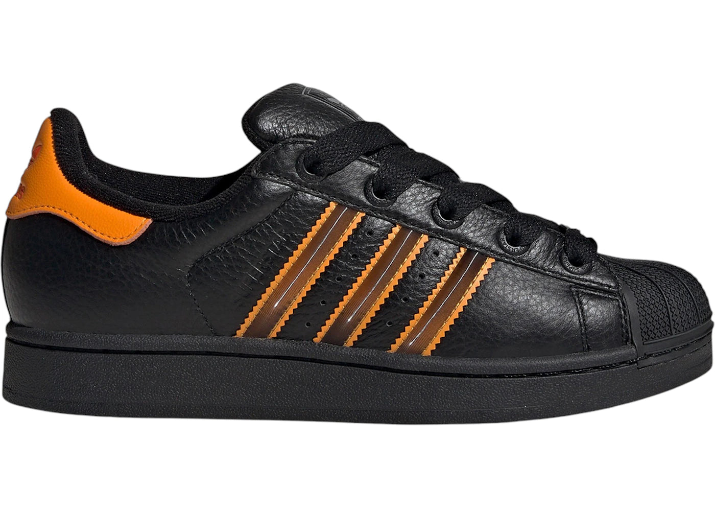 adidas Superstar II Core Black Crew Orange Semi Impact Orange (Women's)