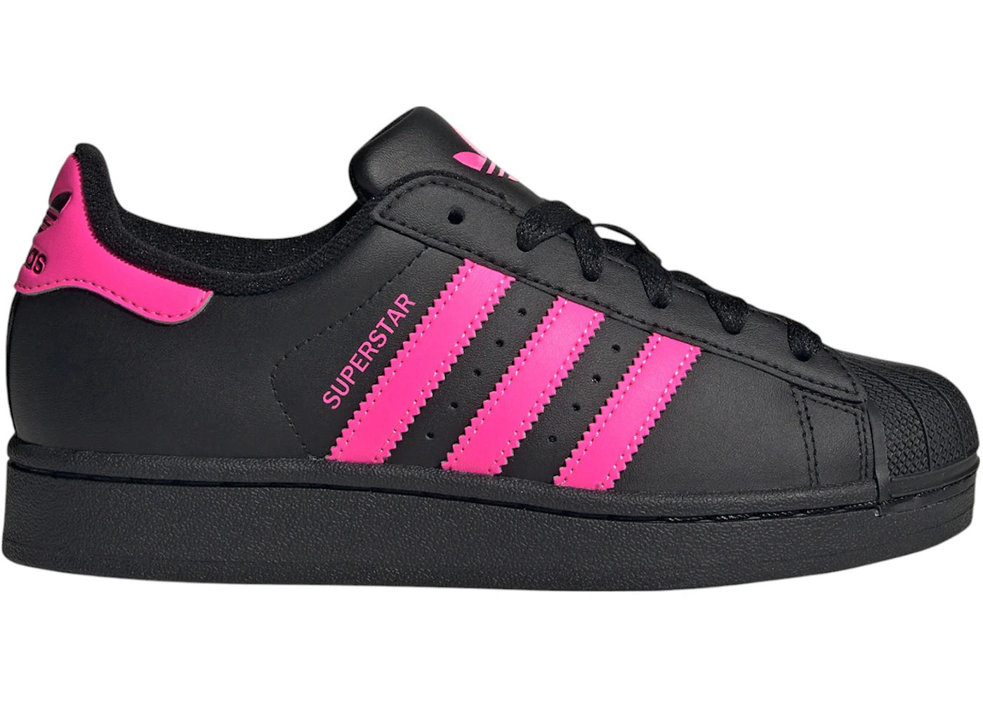 adidas Superstar II Core Black Lucid Pink (GS)